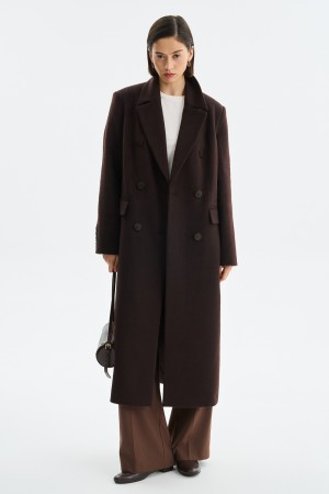 двубортное пальто фотография