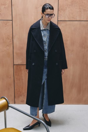 двубортное пальто - верхняя одежда из спандекса 