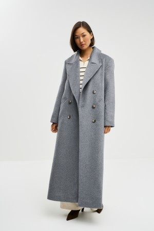 двубортное пальто фотография