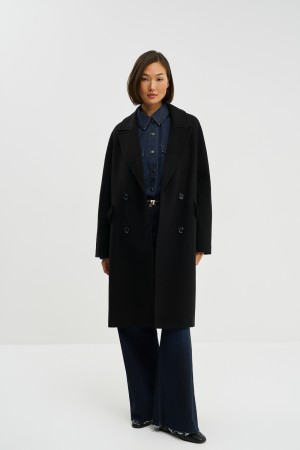 двубортное пальто - верхняя одежда женская 