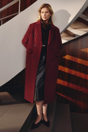 двубортное пальто - женская одежда, обувь и аксессуары осенняя 