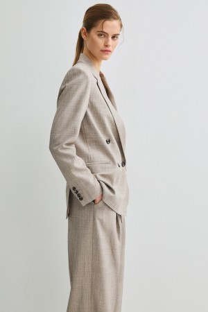 двубортный жакет фотография