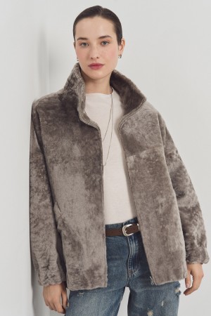 двусторонняя дубленка из овчины фотография