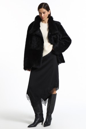 двусторонняя дубленка из овчины - женская одежда, обувь и аксессуары зимняя 