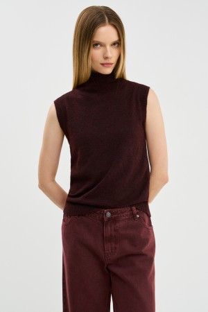 джемпер без рукавов - женские джемперы из спандекса 