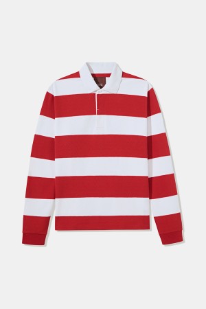 джемпер-поло в полоску фотография