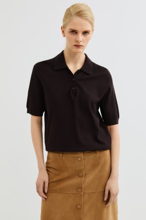 джемпер-поло - женские джемперы на застежке 