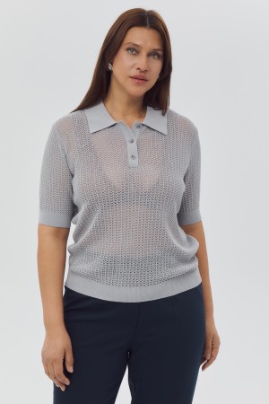 джемпер-поло - женские джемперы, свитеры и кардиганы нейлоновые 