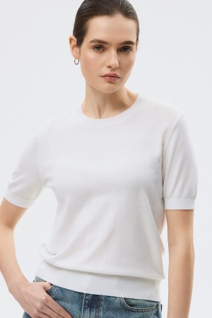 джемпер с короткими рукавами - женские джемперы шелковые 