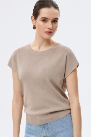 джемпер с короткими рукавами - женские джемперы короткие 