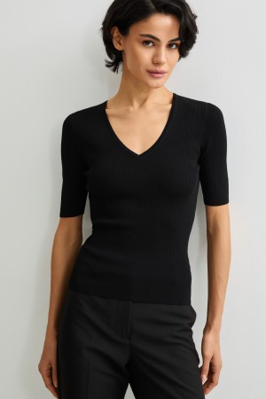 джемпер с короткими рукавами - женские джемперы нейлоновые 