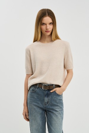 джемпер с короткими рукавами - женская одежда снежная королева 