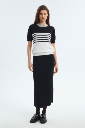 джемпер с короткими рукавами - женская одежда мультиколор 