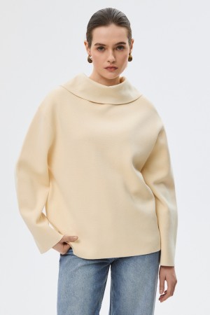 джемпер с отложным воротником - женские джемперы из лиоцелла 