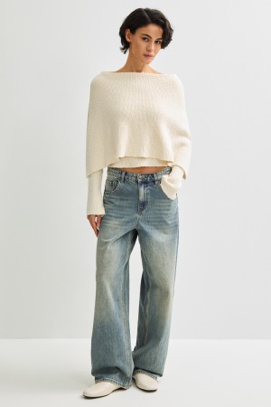 джемпер с отворотом - женские джемперы нейлоновые 