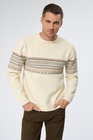 джемпер с узором - мужские джемперы из спандекса 