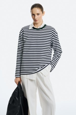 джемпер в полоску - женские джемперы эластановые 