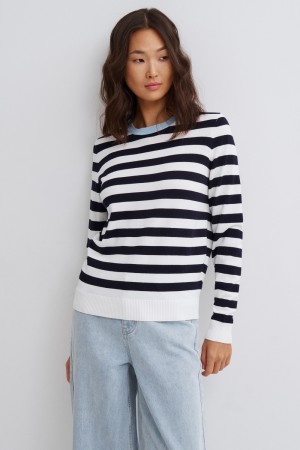 джемпер в полоску - женские джемперы, свитеры и кардиганы нейлоновые 