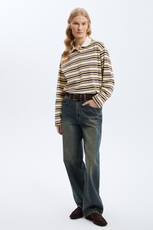 джемпер в полоску - женские джемперы из спандекса 