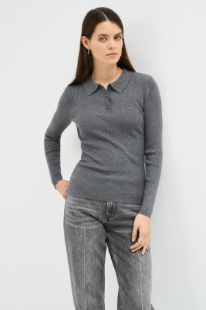 джемпер в рубчик - женские джемперы кашемировые 