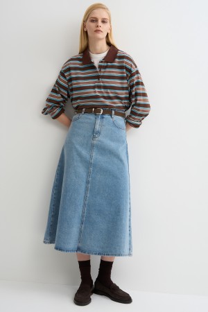 джинсовая юбка фотография