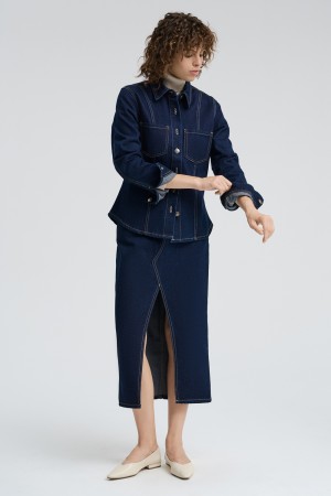 джинсовая юбка фотография