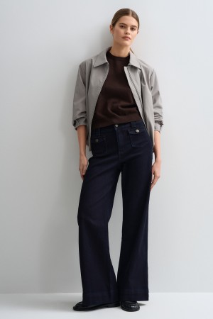 джинсы клеш - женские джинсы снежная королева 