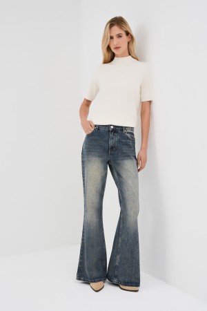 джинсы клеш - женская одежда, обувь и аксессуары дешевая 