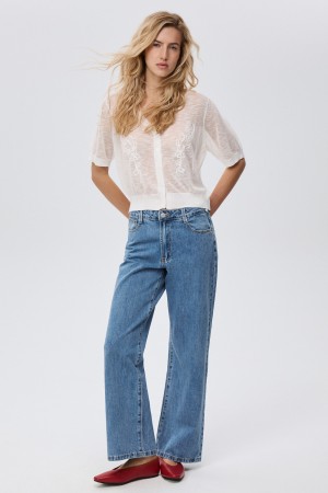 джинсы прямые - женские джинсы снежная королева 