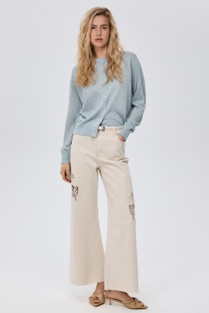 джинсы с декором - женские джинсы снежная королева 