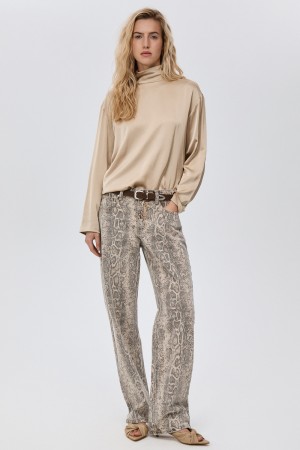 джинсы с принтом - женские джинсы снежная королева 