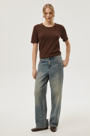 джинсы широкие - женские джинсы снежная королева 