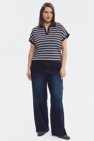 джинсы широкие - женские джинсы снежная королева 