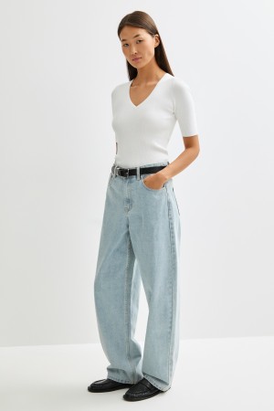 джинсы широкие - женские джинсы из вискозы 