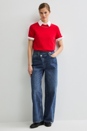 джинсы широкие - женские джинсы снежная королева 