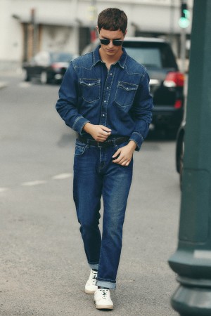 джинсы - мужская одежда, обувь и аксессуары синяя 