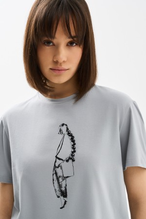 футболка с декором - женские футболки и поло пластиковые 