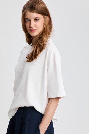 футболка с декором - женские футболки и поло снежная королева 