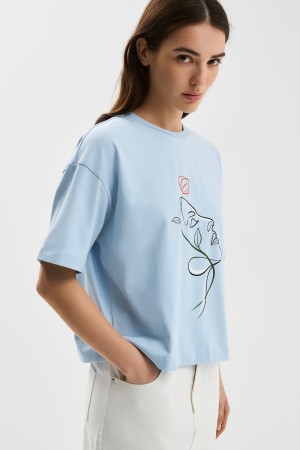 футболка с принтом - женские футболки и поло