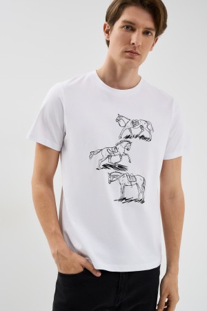 футболка с принтом фотография