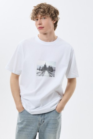 футболка с принтом - мужские футболки снежная королева 