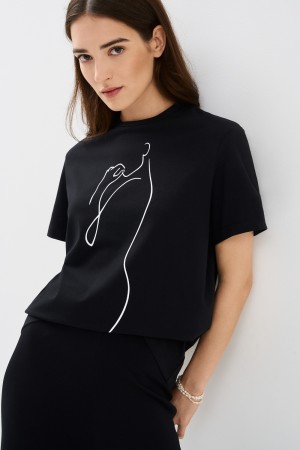 футболка с принтом - женские футболки и поло снежная королева 