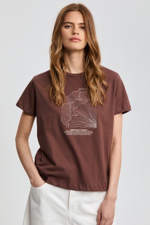 футболка с принтом - женские футболки и поло снежная королева 