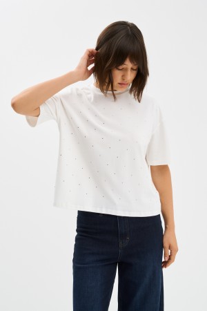 футболка со стразами - женские футболки и поло пластиковые 