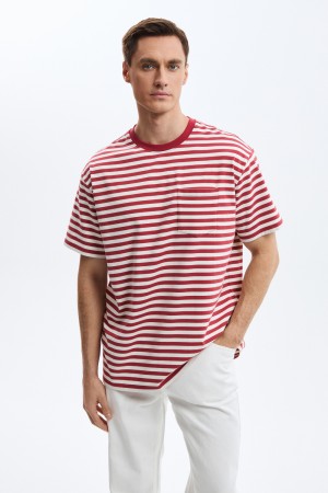 футболка в полоску - мужские поло снежная королева 