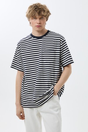 футболка в полоску - мужские поло снежная королева 