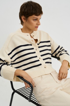 кардиган в полоску - женские кардиганы разноцветные 