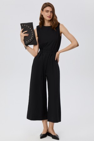 комбинезон из хлопка - женские комбинезоны и ромперы укороченные 