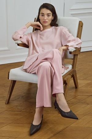 костюмные брюки - женские брюки свободные 