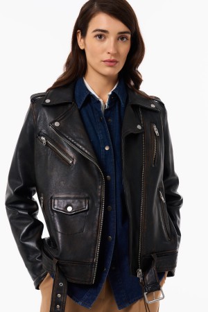 косуха из натуральной кожи - женские косухи недорогие 